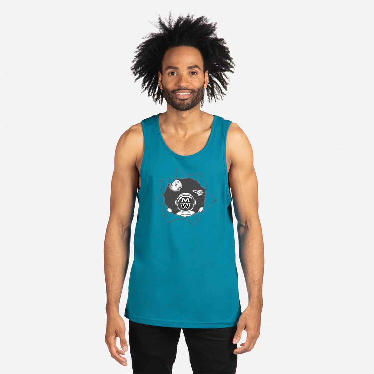 Mens tank top t-shirt "Moonwalk Ripper"
