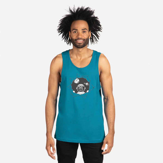 Mens tank top t-shirt "Moonwalk Ripper"